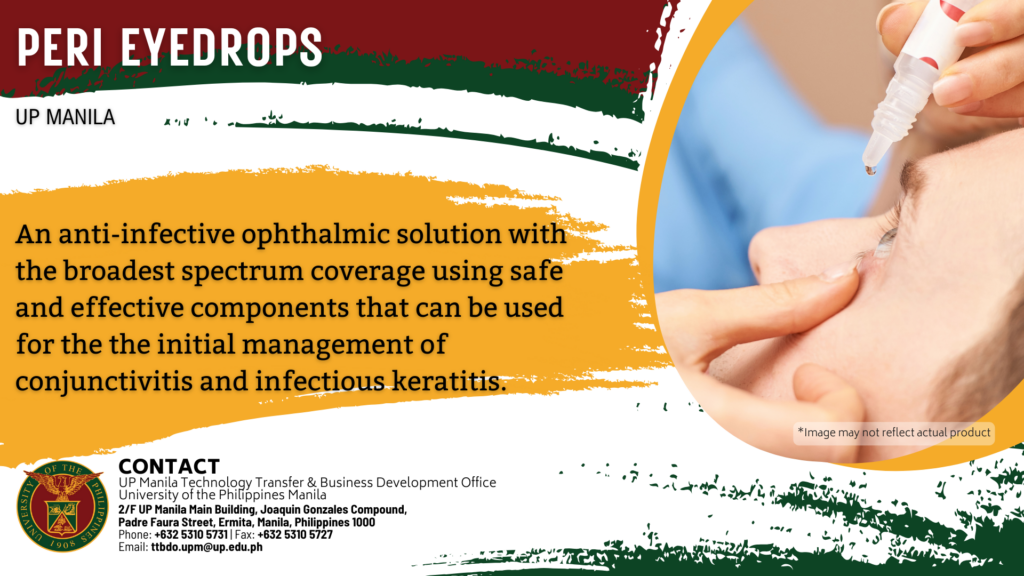 PERI Eye Drops: Broad-spectrum Ophthalmic Solution for Prophylaxis and Treatment of Ocular Infection